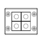 KEL B4 Cable Entry Frame 10 pk (42204)