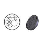 KEL-DP 50/11 high density cable entry plate, grey (43569)