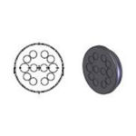 KEL-DP 50/12 high density cable entry plate, grey (43562)