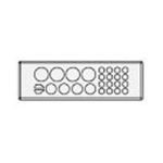 KEL-DP 24/26 high density cable entry plate, grey (43525)