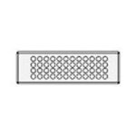 KEL-DP 24/48 high density cable entry plate, grey (43526)