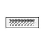 KEL-DP 24/50 high density cable entry plate, grey (43527)