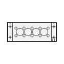 KEL-DPZ 24/14 multiple cable entry plate, grey (43700)