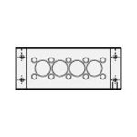 KEL-DPZ 24/14 multiple cable entry plate, grey (43700)