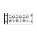 KEL-DPZ 24/17 multiple cable entry plate, grey (43705)