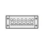KEL-DPZ 24/25 multiple cable entry plate, grey (43710)