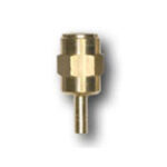 Yellow Brass Straight Adapter